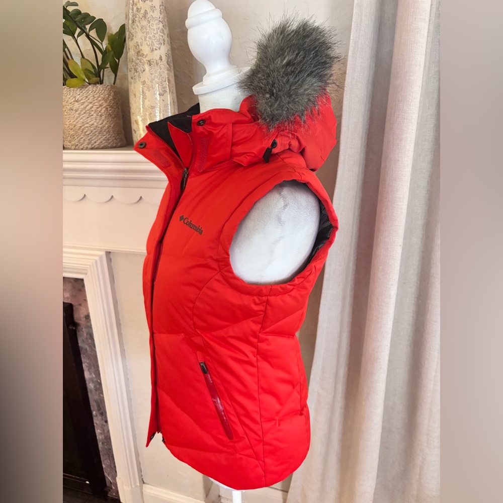 Columbia Omni-heat puffer vest with removable hood woman’s xs - Picture 4 of 10